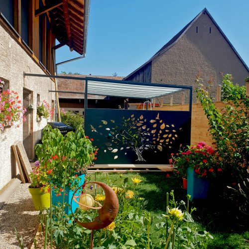 Pergola, découpe laser